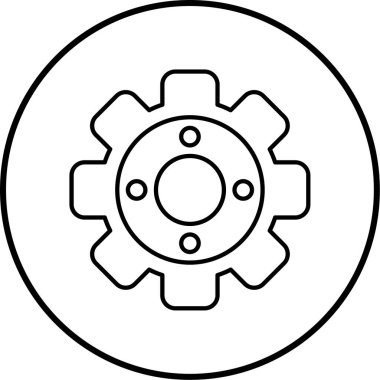 cog vektör simgesi modern basit tasarım