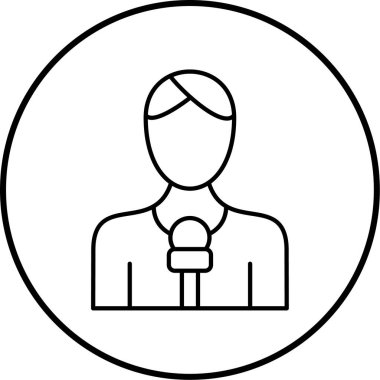 kullanıcı. Web simgesi basit illüstrasyon