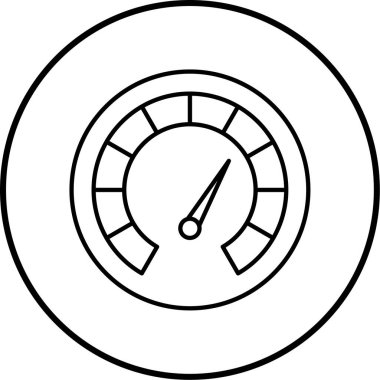 Hız göstergesi. Web simgesi basit illüstrasyon