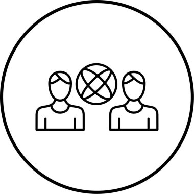 İnsan simgesinin vektör illüstrasyonu