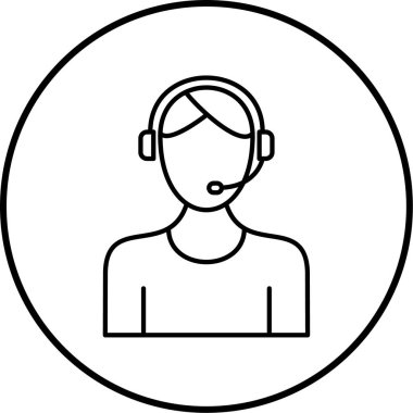 Müşteri servisi. Web simgesi