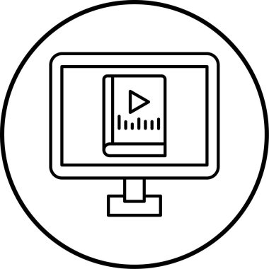 vektör lcd simgesi illüstrasyonu