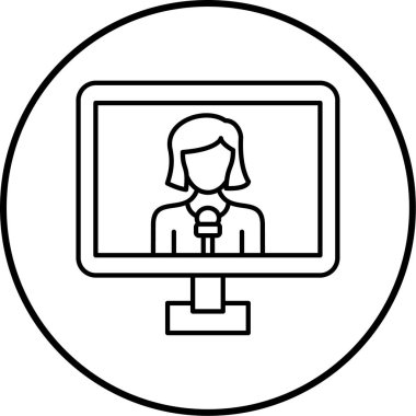 Web simgesinin vektör illüstrasyonu