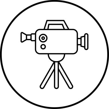 Film çizgisi simgesinin vektör illüstrasyonu