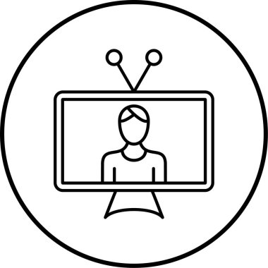 LCD. Web simgesi vektör illüstrasyonu