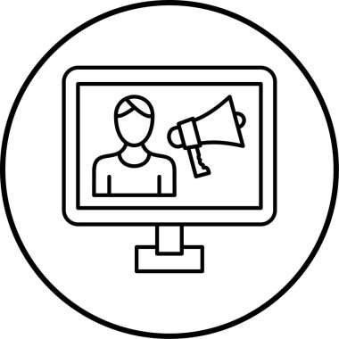 seo modern simgesinin vektör illüstrasyonu