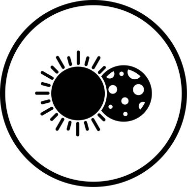 Güneş. Web simgesi basit illüstrasyon