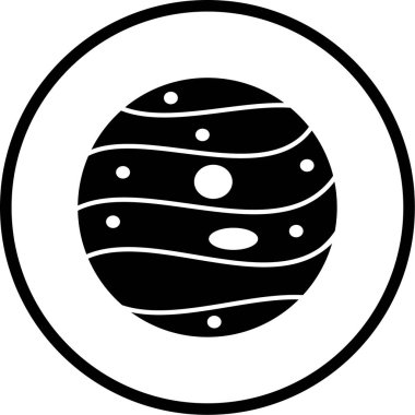 Ay. Web simgesi basit illüstrasyon