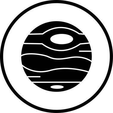 Ay. Web simgesi basit illüstrasyon