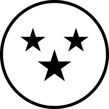 Moda biçimi izole edilmiş arkaplan yıldız simgesi