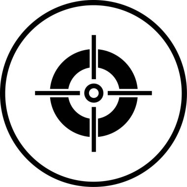 hedef simge vektör illüstrasyonu