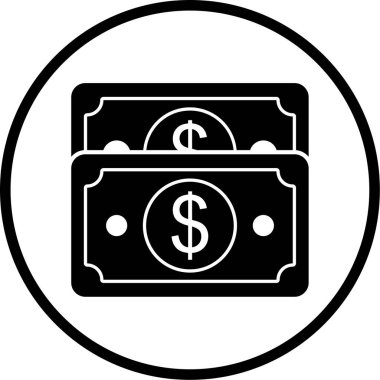 Dolar. Web simgesi basit illüstrasyon