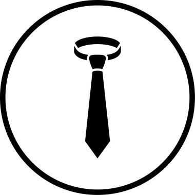 Kravat. Web simgesi basit illüstrasyon