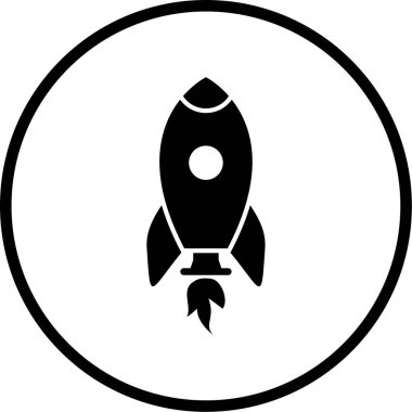 Başlangıç. Web simgesi basit illüstrasyon