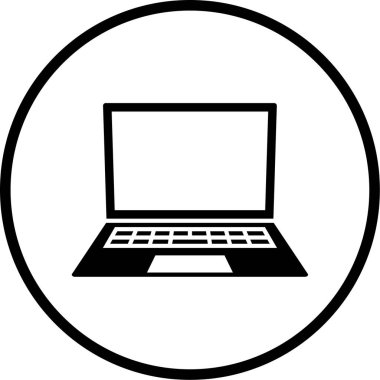 Bilgisayar. Web simgesi basit illüstrasyon