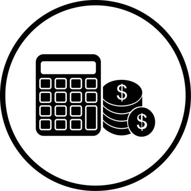 Para için. Web simgesi basit illüstrasyon