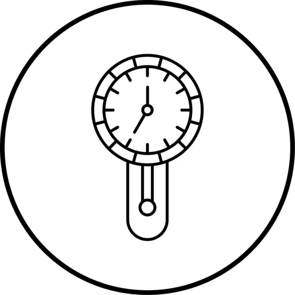 Reloj Icono Web Ilustración Simple — Vector de stock