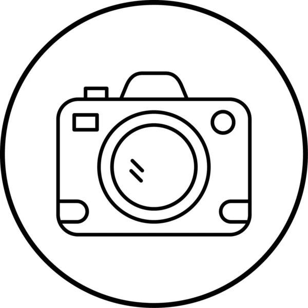 Foto Kamera Symbol Vektorillustration — Stockvektor