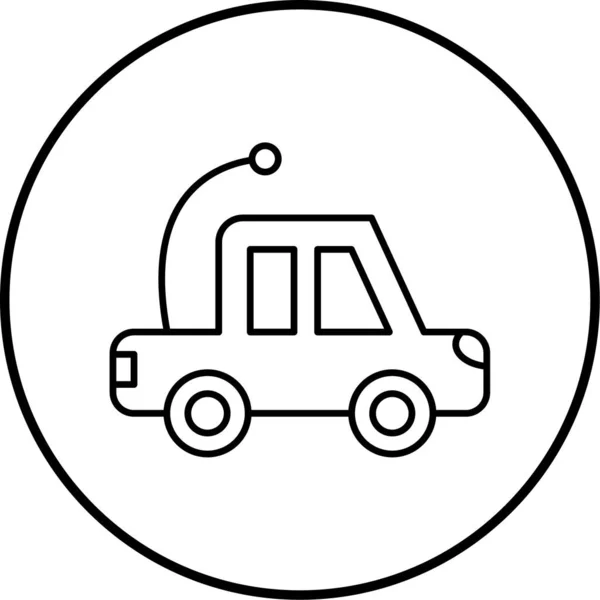 Icône Ligne Transport Voiture — Image vectorielle