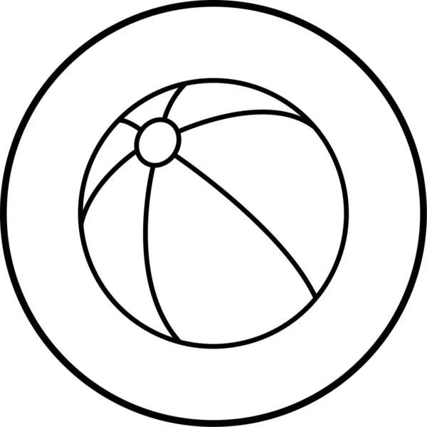Illustration Vektor Symbol Des Balls — Stockvektor