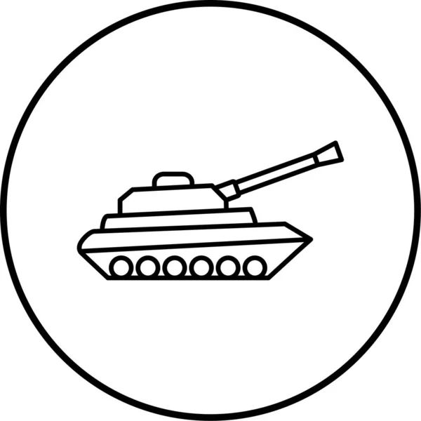 Vector Illustration Tank Icon — Stockvektor