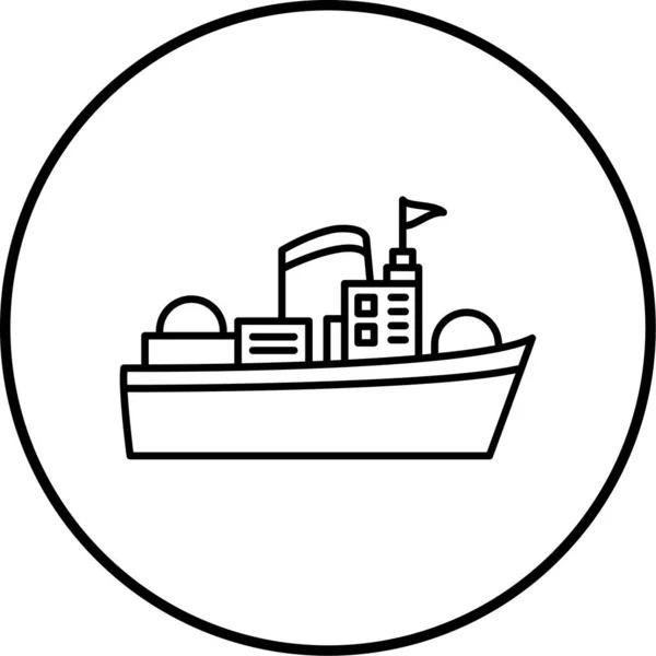 Vectorillustratie Van Scheepvaart Ico — Stockvector