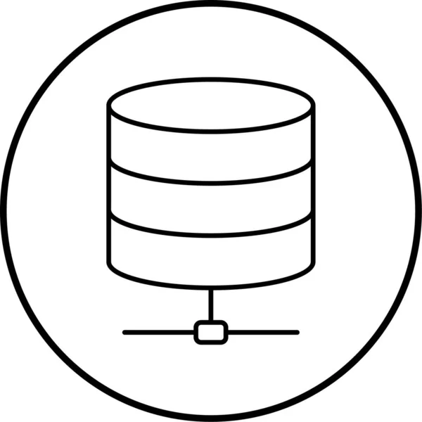 Database Web Icon Simple Illustration — Stock Vector