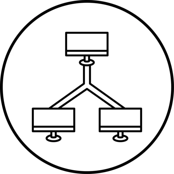 Vektor Lcd Symbol Abbildung — Stockvektor