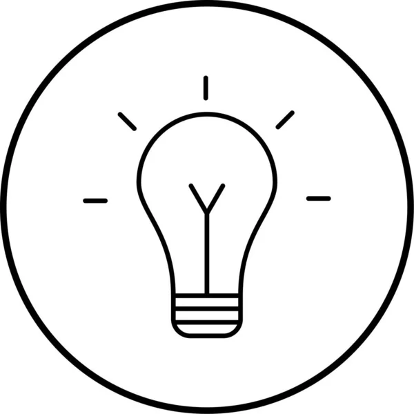 電球アイコンのベクトル図 — ストックベクタ