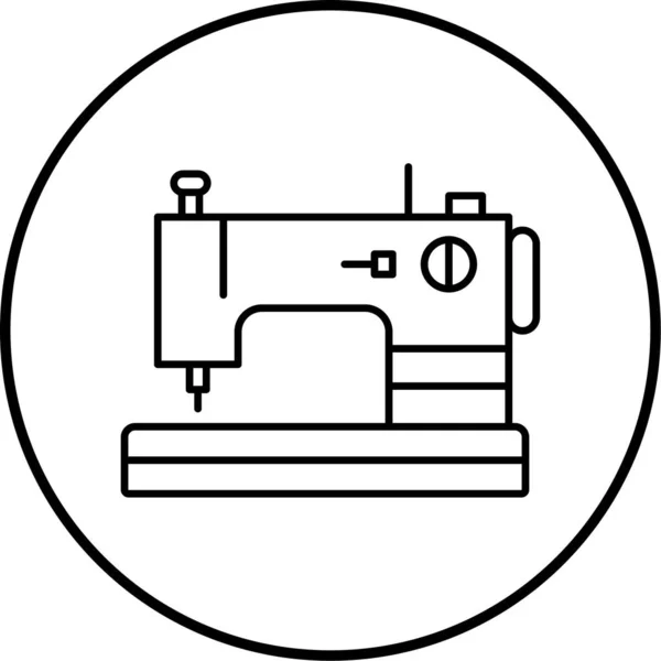 Ícone Máquina Costura Ilustração Vetorial —  Vetores de Stock