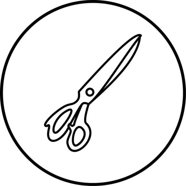 Scissor Web Icon Simple Design — Stock Vector
