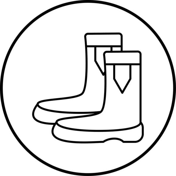 Ботинок Иконка Сайта — стоковый вектор