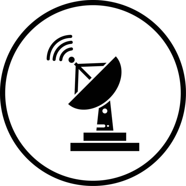 Antena Satelital Icono Web — Vector de stock