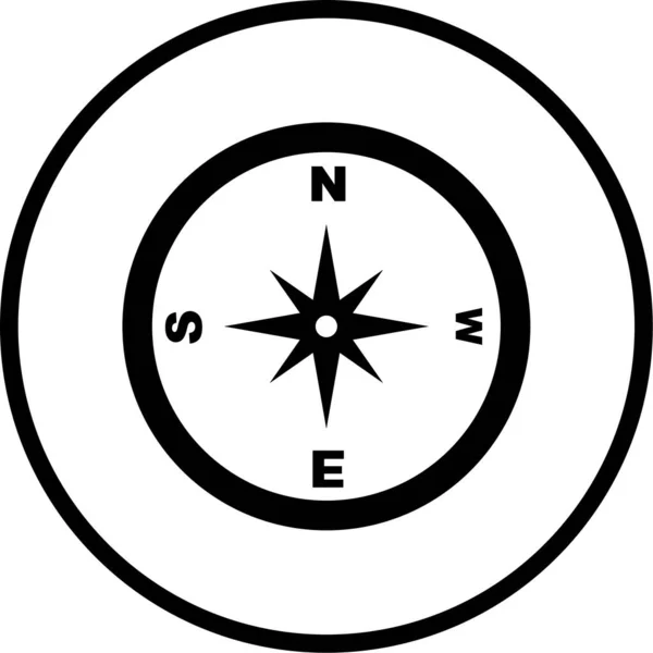 Compass Web Icon Simple Illustration — Stock Vector