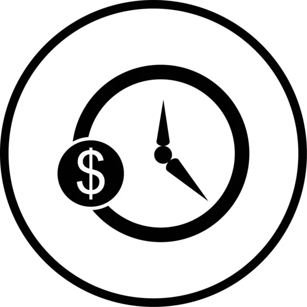 Ist Uhr Web Symbol Einfache Illustration — Stockvektor