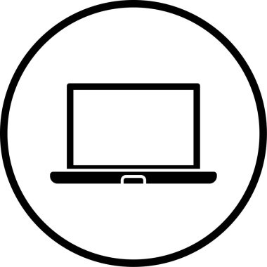 Bilgisayar. Web simgesi basit illüstrasyon