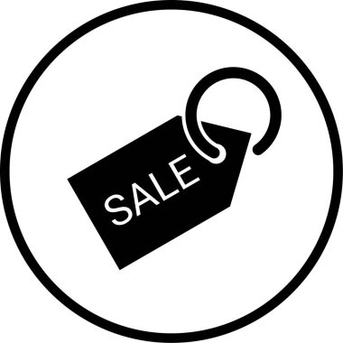 satış etiketi vektör illüstrasyonu