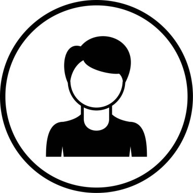 avatar. Web simgesi basit illüstrasyon