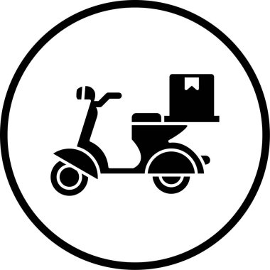 Teslimat. Web simgesi basit illüstrasyon