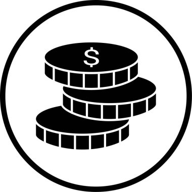 Dolar parası. Basit resimleme