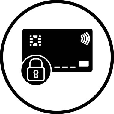 Kredi kartı vektör simgesi