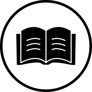 kitap simgesi vektör illüstrasyonu