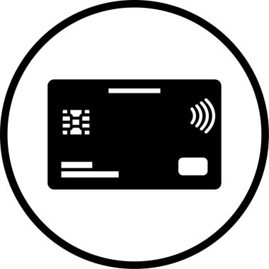 Kredi kartı vektör simgesi