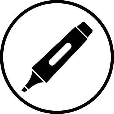 Kalem. Web simgesi basit illüstrasyon