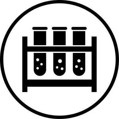 test tübü ikon vektör çizimi
