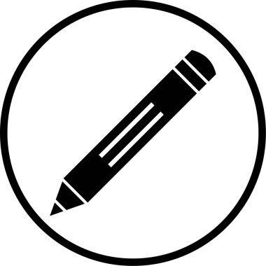 Kalem. Web simgesi basit illüstrasyon