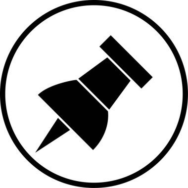 İğneye vektör çizim