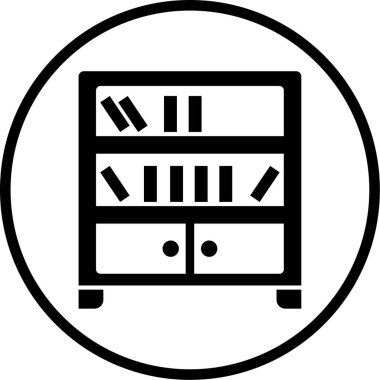 Çekmecede. Web simgesi basit illüstrasyon