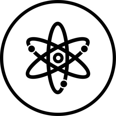 atom. Web simgesi basit illüstrasyon