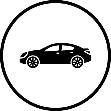 araba simgesi vektör illüstrasyonu